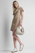 STRIPE MINI POLO DRESS