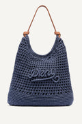 PAULA CROCHET LOGO HOBO BAG