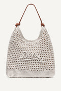 PAULA CROCHET LOGO HOBO BAG
