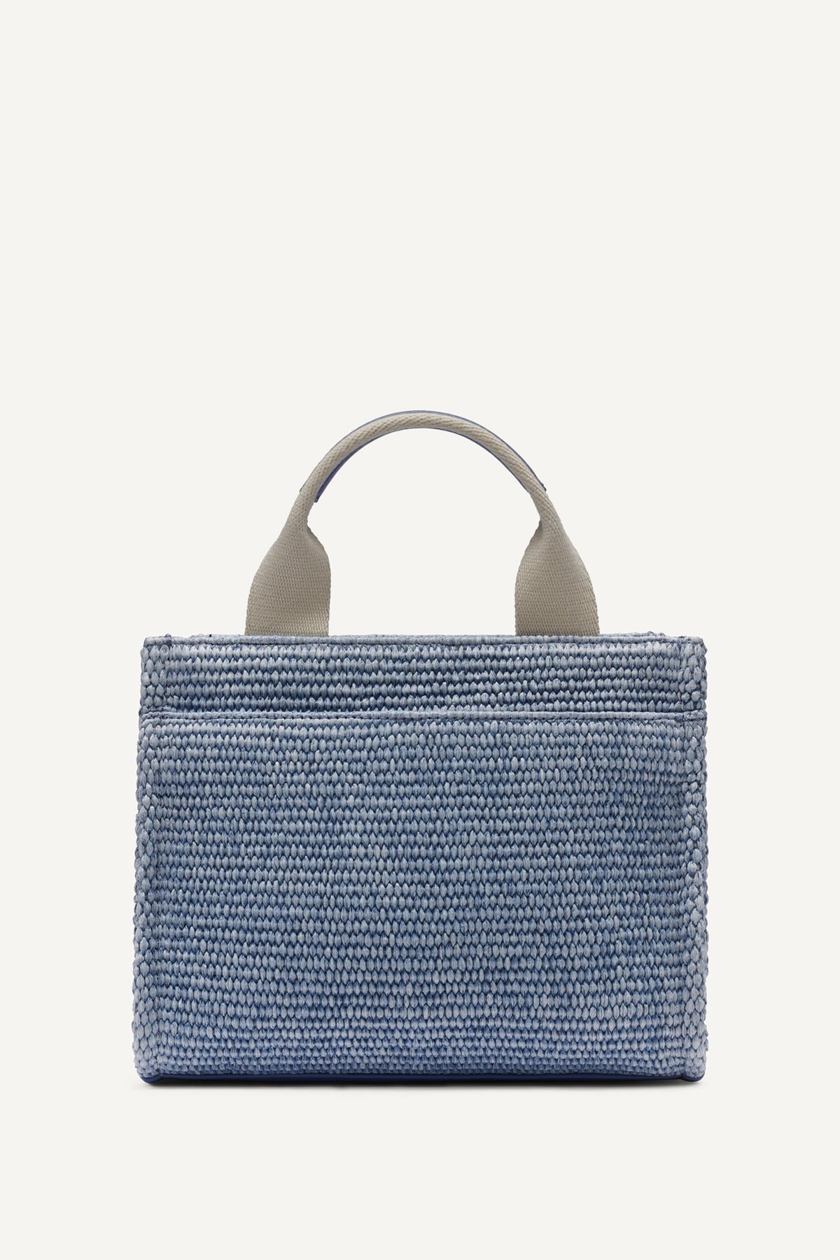 HADLEE SMALL STRAW LOGO TOTE