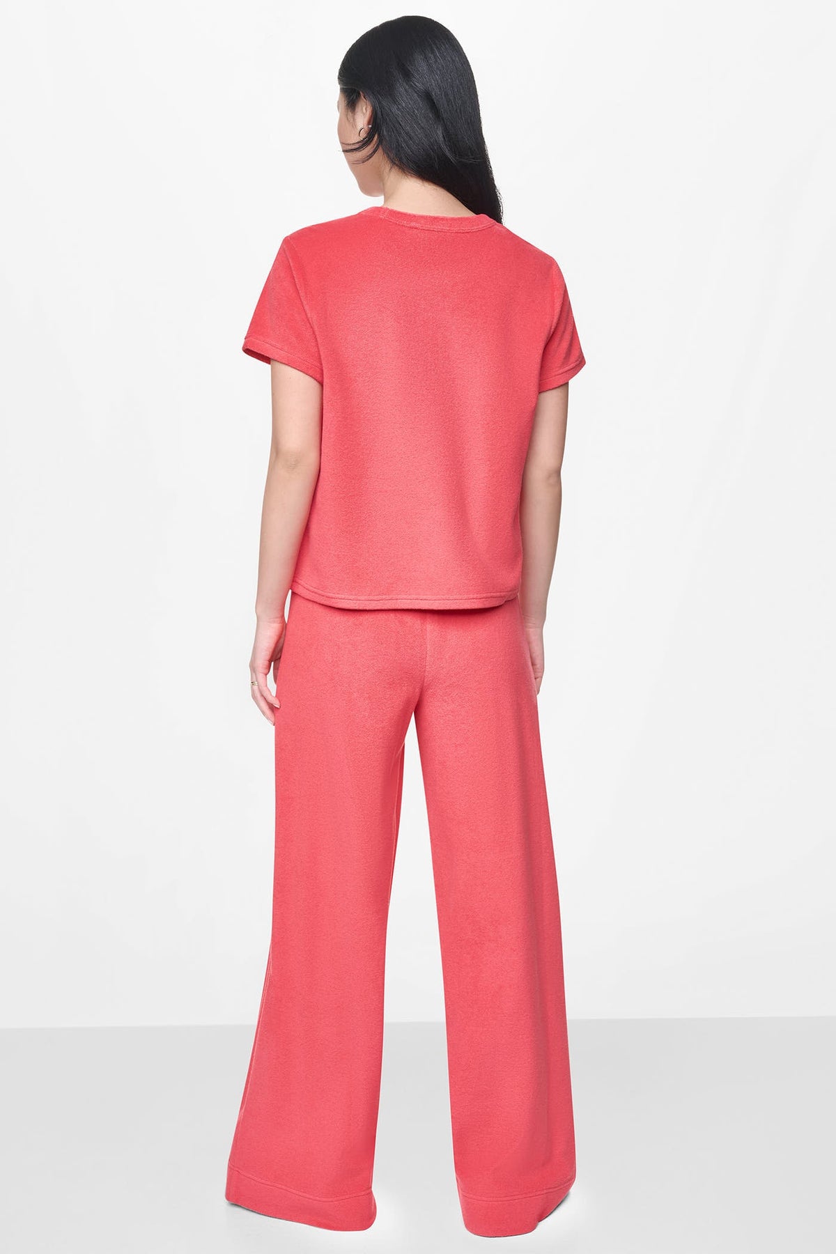 TOWELLING TERRY CREW NECK TEE