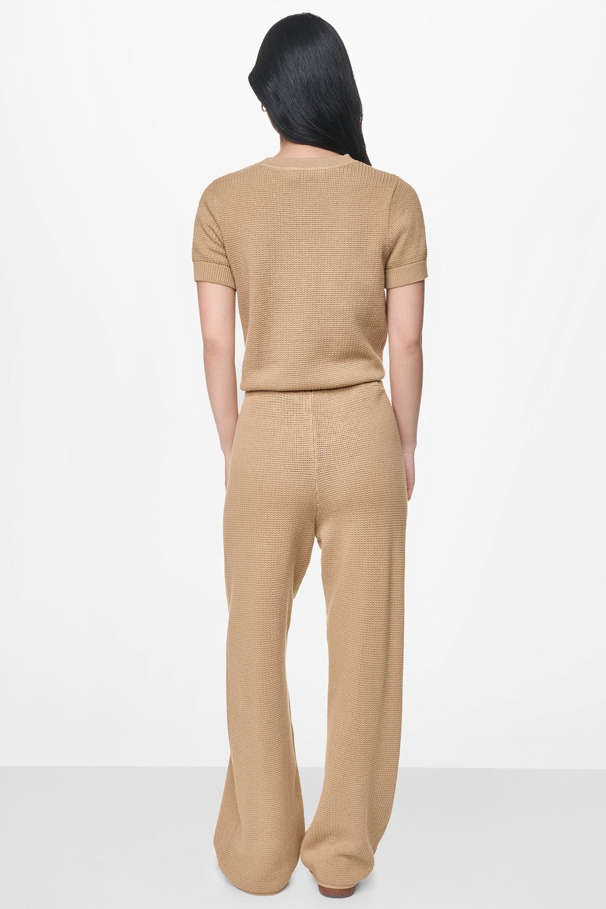 TUCK STITCH HIGH-RISE DRAWSTRING PANT