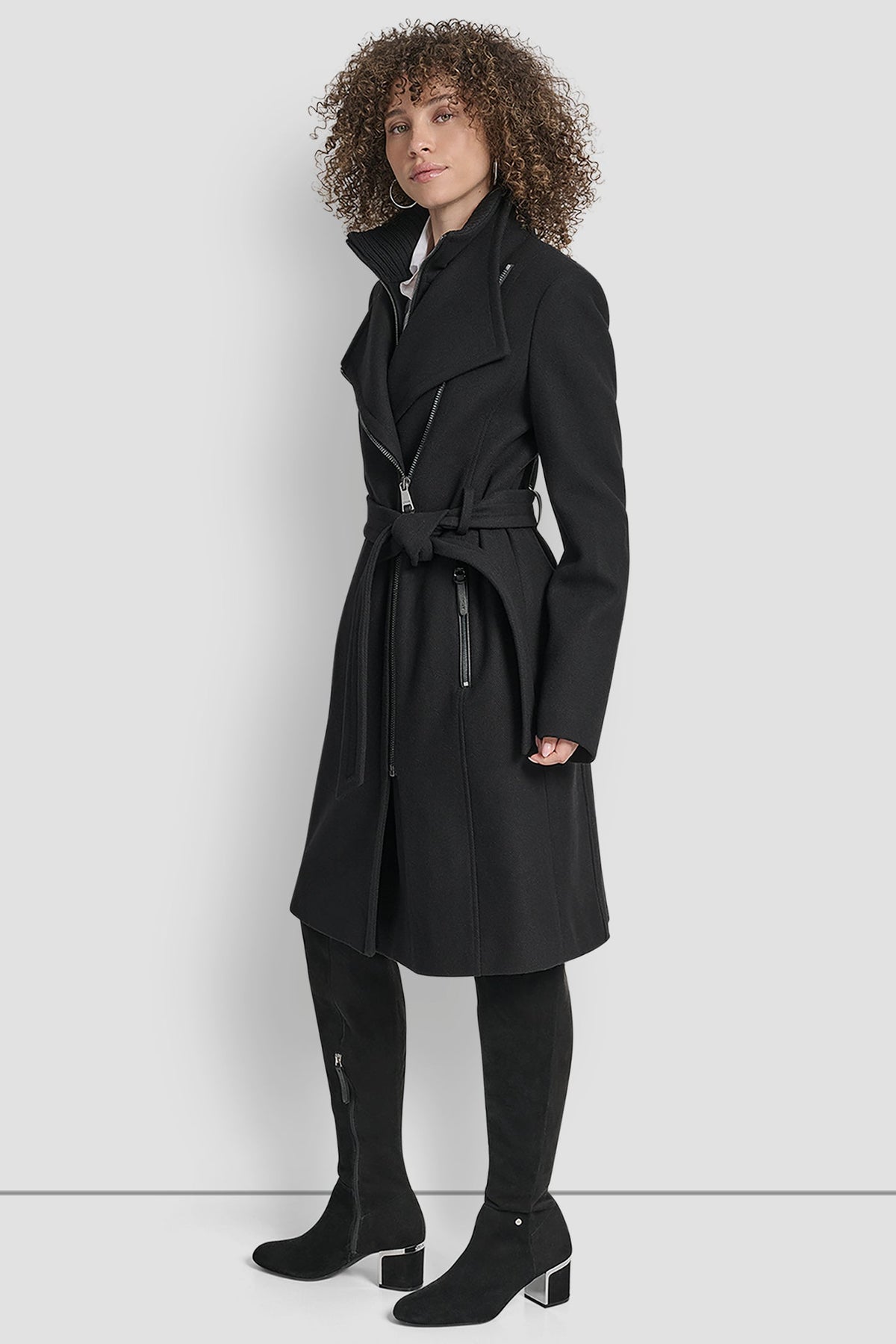 WOOL WRAP JACKET WITH INSERT