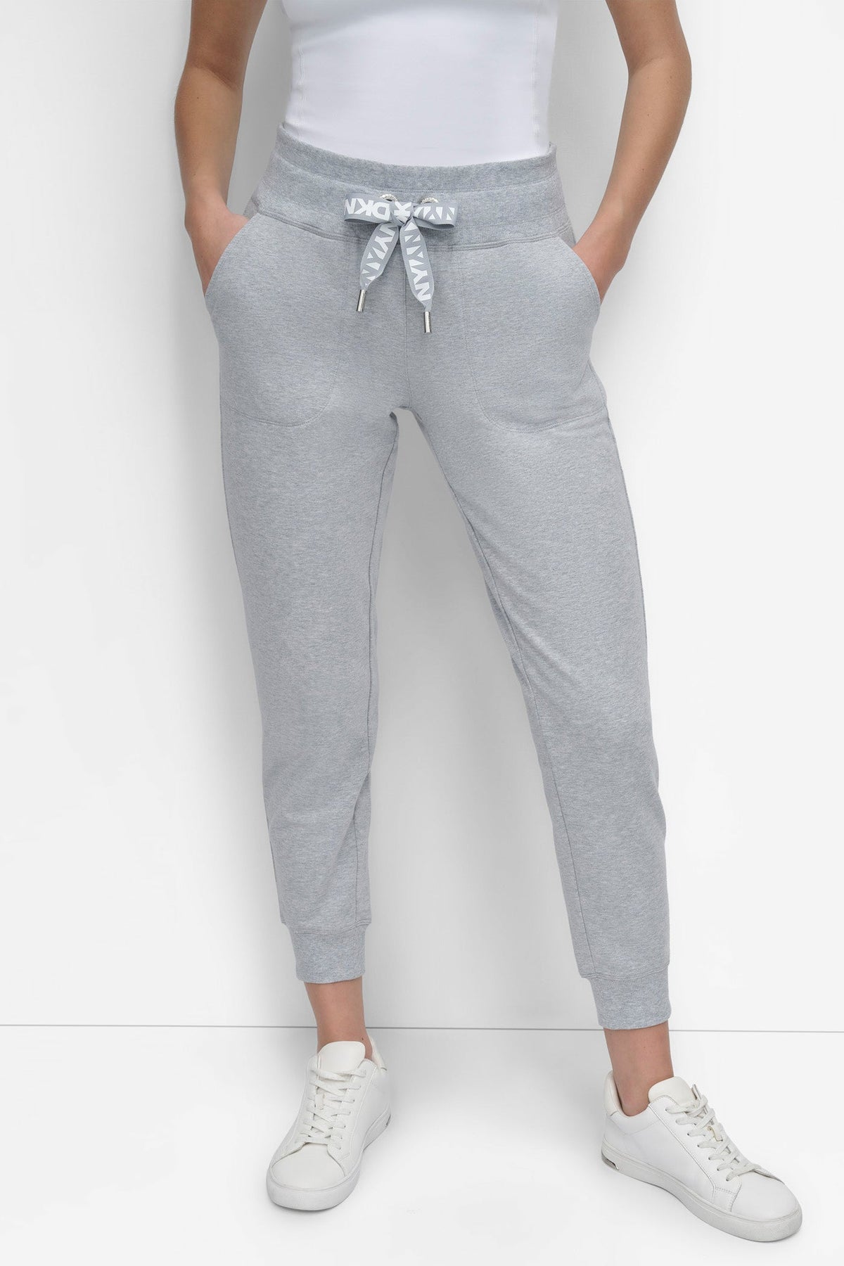 HIGH-RISE LOGO DRAWSTRING SKINNY JOGGER