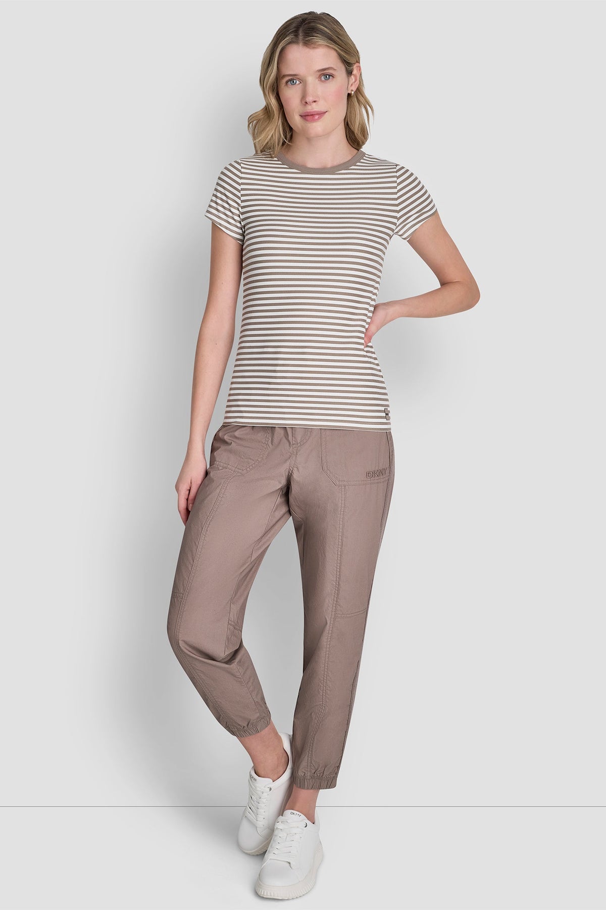 HUDSON RIB TEE WITH TONAL LOGO